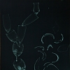 Involved glasses, 74x54 cm, Фохар green paper